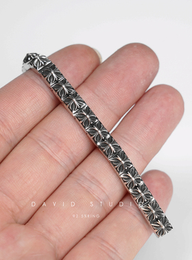 纯手工纯银高逼格时尚个性风手链