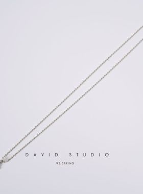 davidstudio925纯银吊坠项链