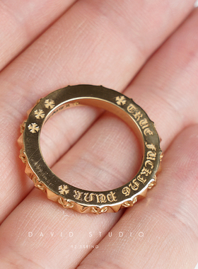 david全手工定制齿轮黄金戒指