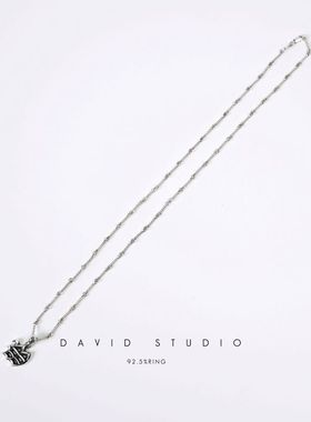 davidstudio925纯银做旧吊坠
