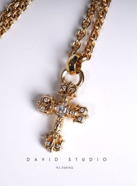 david全手工22k黄金中号火焰真钻