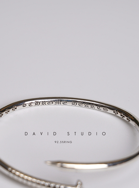 全手工手镯925925纯银ins情侣