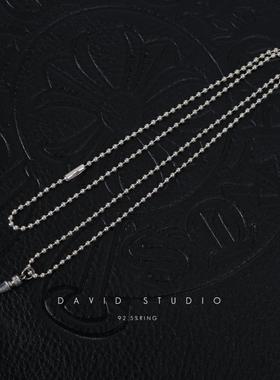 纯银小号圆珠欧美吊坠男女同款