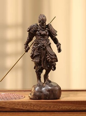 沉香木雕刻黑神话孙悟空摆件齐天大圣手办家居装饰品斗战胜佛摆件