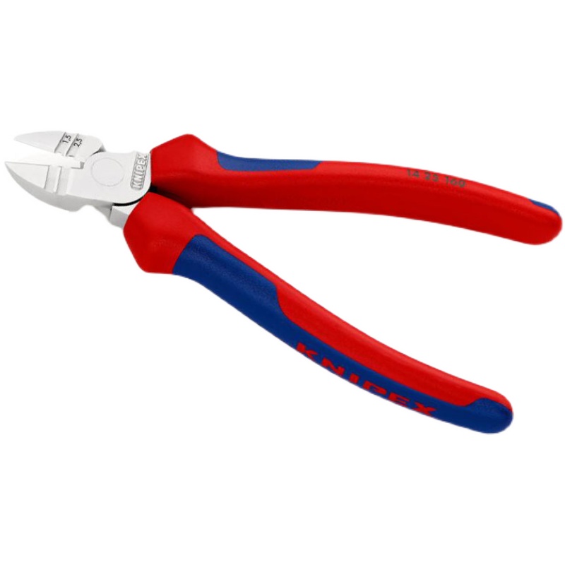 凯尼派克knipex14 25 160斜口剥线钳电工剥线钳剪切压线剥160mm - 图1