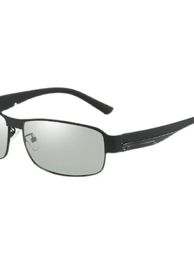 士变色时尚钓鱼2022新款骑行偏光太阳镜男司机驾驶镜眼镜墨镜金属