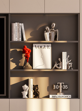 意式高级感电视柜开放格摆件客厅大平层轻奢酒柜壁龛小众软装饰品