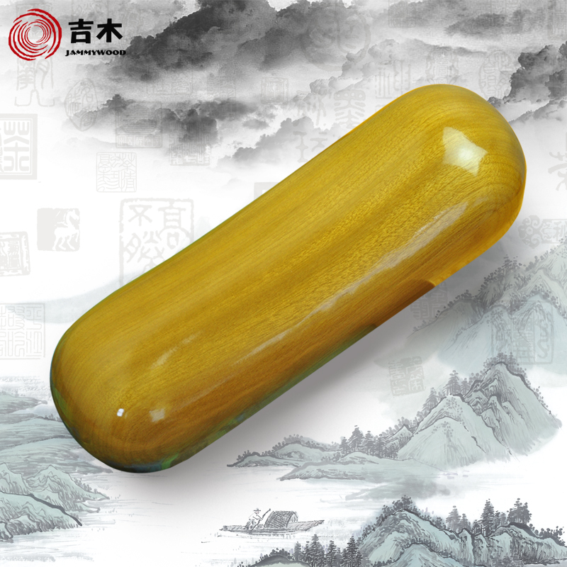 吉木實木枕頭 頸椎枕 護頸頸枕 楠木枕硬枕頭 木頭半圓枕成人
