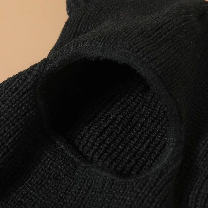 Y2K Horn Decor Balaclava Cap Monster Ears Ski Mask Balaclava - 图1