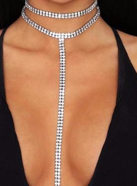 Bundle Neck Full DrillHot Rhinestone Choker Luxury Crystal G
