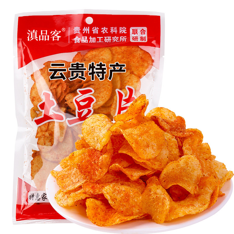农科院麻辣土豆片云南贵州特产土豆片土豆丝追剧零食网红小吃薯片