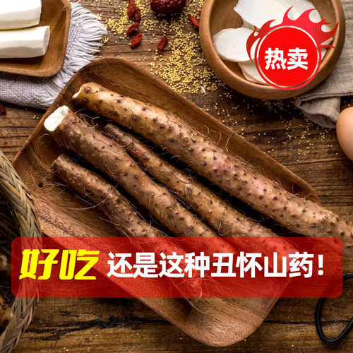 产地直发河南焦作温县垆土地铁棍山药特产新鲜正宗怀山药淮山5斤 - 图1