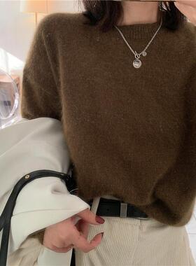 巴黎字母圆牌网红钛钢项链吊坠