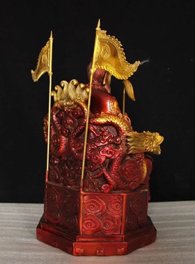 鸿钧摆件黄铜鸿钧老祖神像鸿钧道人铜像鸿钧祖师家居办公室装饰o