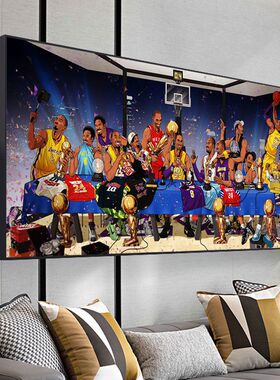 男生卧室NBA篮球明星科比挂画