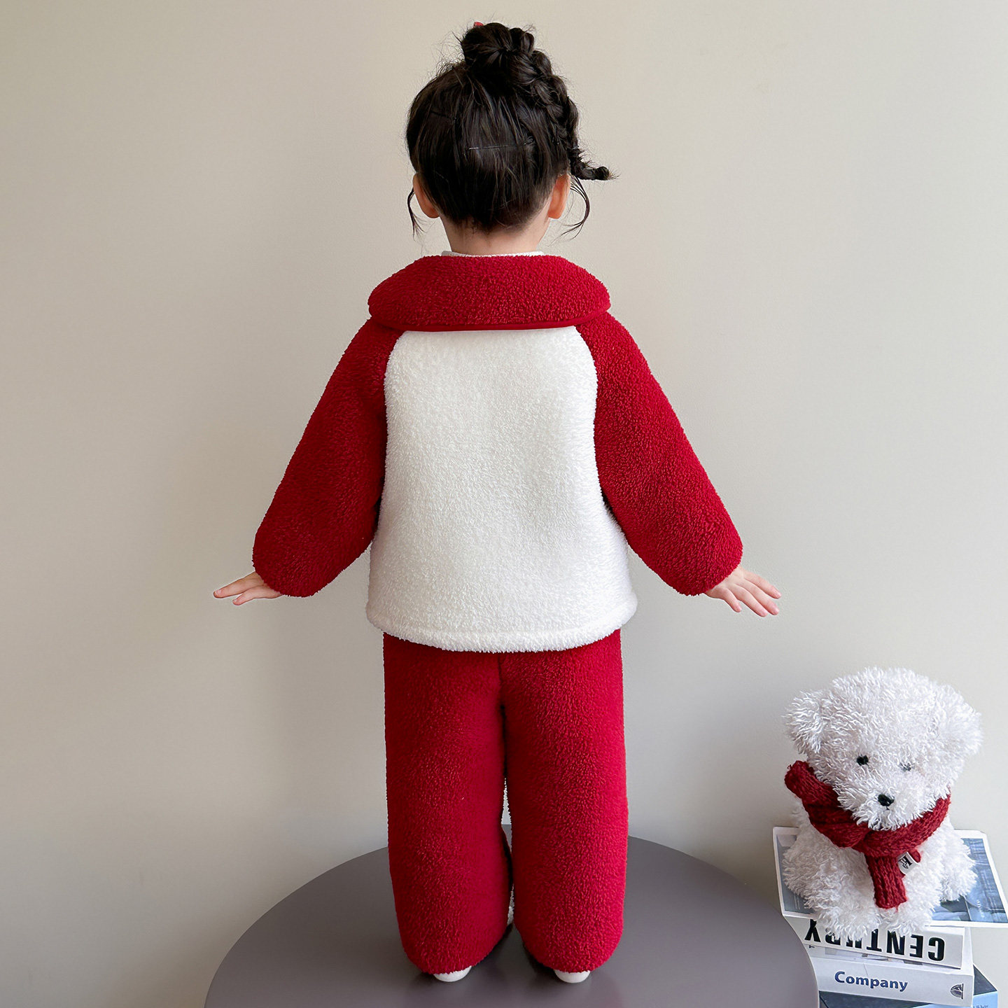 儿童睡衣加绒加厚女宝秋冬法兰绒套装女童开衫保暖家居服两件套,淘宝优惠券,粉丝福利购,淘宝优惠卷