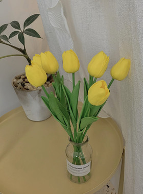 ins风郁金香仿真花装饰桌面摆件