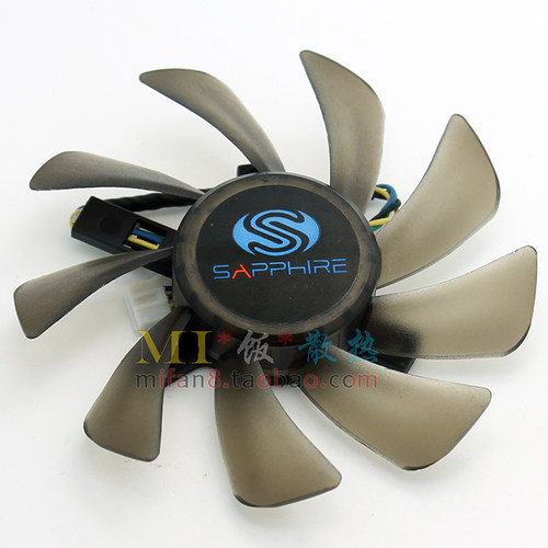 蓝宝石HD7770 7750 白金版 显卡散热风扇 R7 260X 2G FD9015U12S - 图2