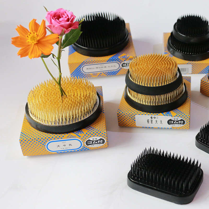 日本原装进口剑山小原流花道中式日式插花器底座池坊花艺尖针易插,淘宝优惠券,粉丝福利购,淘宝优惠卷