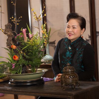 插花线上课程日本小原流花道中华花艺教学入门线下实体花道体验课 虎窝淘