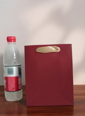珠宝首饰收纳袋购物纸袋子礼品袋配丝带正方形手提袋印logo