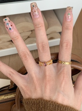 925纯银蕾丝镂空紫水晶戒指轻奢独特小众设计感百搭鸽子蛋形指环