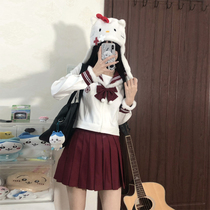 (Year of the year Ping An) Original New Years New Years Red Mariners Sleeveless Martian Home JK Uniform Day of the Soft Glutinous Suit