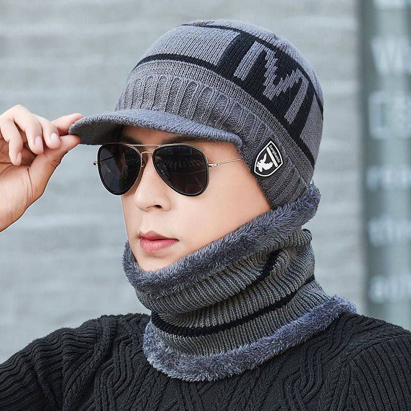 冬季帽子男套头帽秋冬潮流毛线帽男针织帽加绒加厚骑车保暖防寒帽,淘宝优惠券,粉丝福利购,淘宝优惠卷