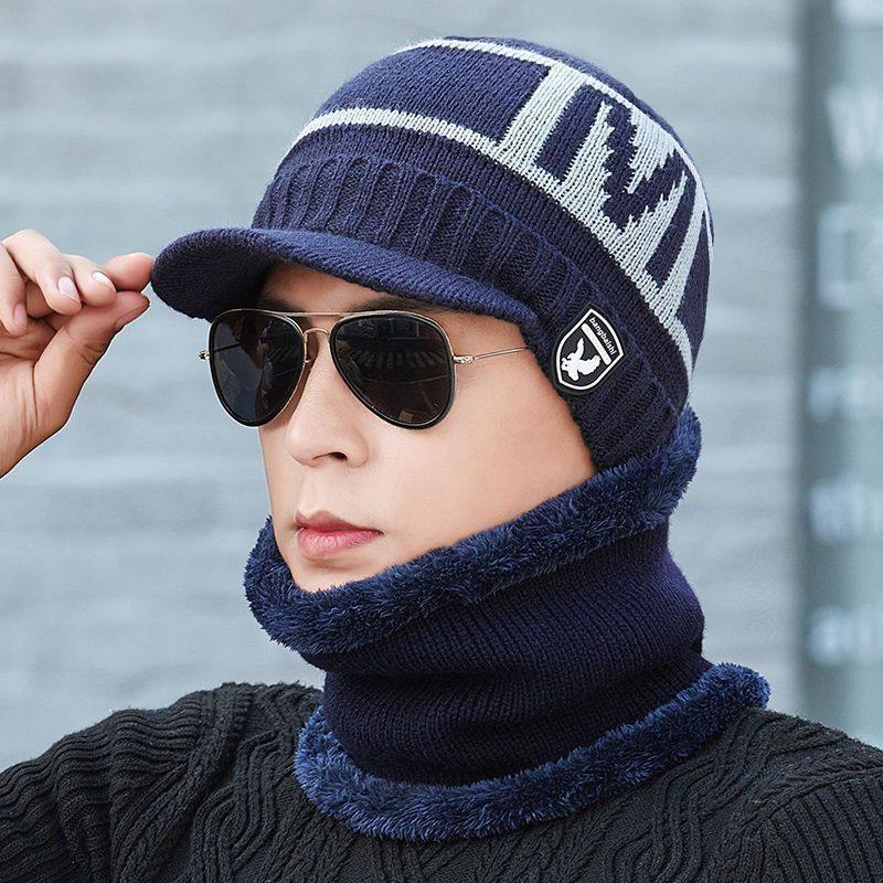 冬季帽子男套头帽秋冬潮流毛线帽男针织帽加绒加厚骑车保暖防寒帽,淘宝优惠券,粉丝福利购,淘宝优惠卷
