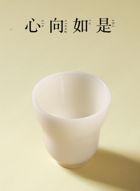 佛堂供佛观音圣水杯陶瓷小供杯福禄供水杯净水杯白瓷供碗佛具用品