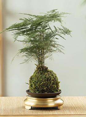 黄铜苏工三足底座花瓶聚宝盆