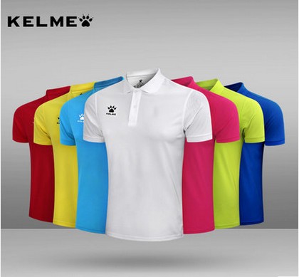 卡爾美POLO衫正品t恤kelme保羅衫運動休閒足球服短袖男夏翻領125