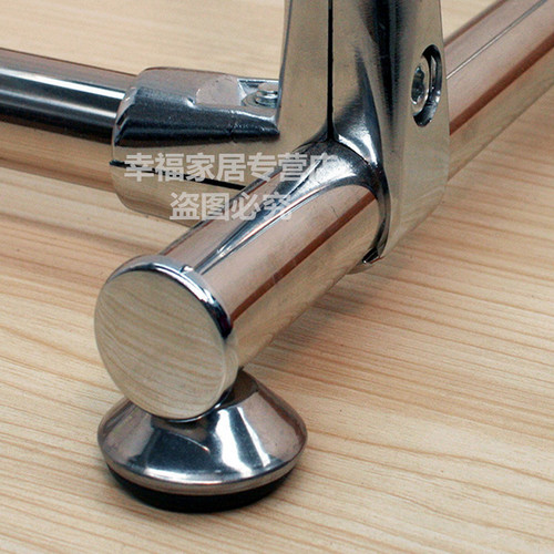 不锈钢移动晾衣架落地阳台带滑轮可活动室内凉衣架加厚双杆晒被架 - 图1