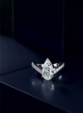 高端克拉纤细戒指女时尚个性925