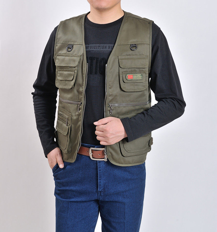 Spring and Autumn Dad Outfit Photography Fishing Vest and Waistcoat