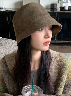 巨好看渔夫帽女春秋日系百搭
