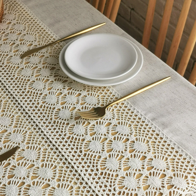 法式奶油复古棉麻蕾丝桌布布艺复古茶几阳台餐边桌盖巾民宿定做,淘宝优惠券,粉丝福利购,淘宝优惠卷