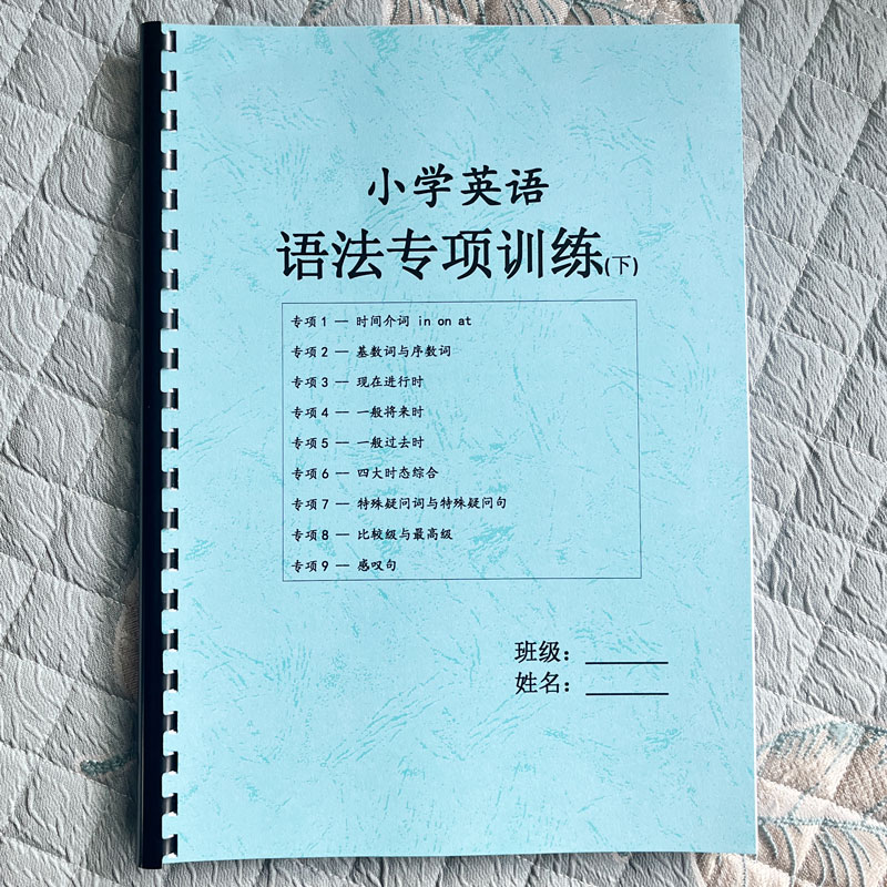 小学英语语法专项训练题作业本大全18大语法知识点总结归纳讲义 - 图0