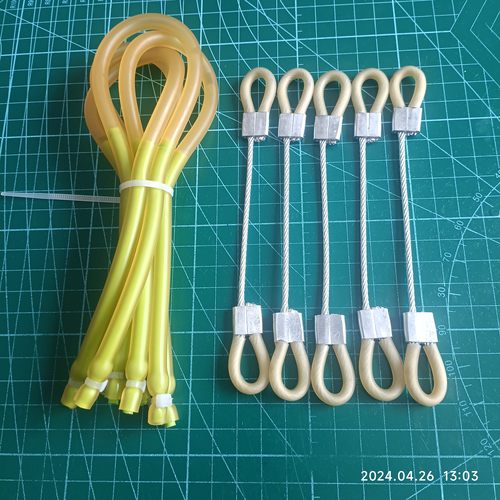 40连发威龙复合弓钢丝弦粗度2.5mm加强皮筋3070皮筋组大力量皮筋 - 图3