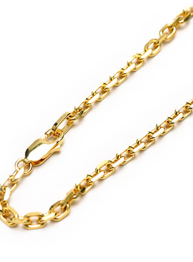 s925纯银项链男士加粗太角链十字