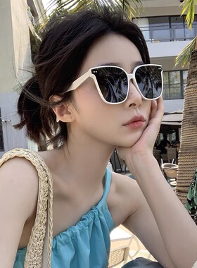 2026新款ins白色墨镜女高级感大框夏防晒防紫外线时尚太阳镜男潮