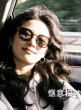 绿色墨镜女2026新款高级感显脸小防晒防紫外线开车专用太阳眼镜潮