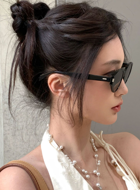 韩版2025新款猫眼墨镜女高级感防紫外线近视太阳镜可配度数UV400