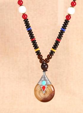 复古民族风长款毛衣链