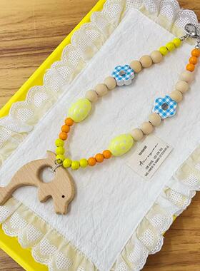 日韩可爱海豚串珠项链女夏威夷风海边度假个性锁骨链气质配饰