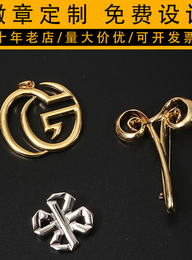 接定制3D立体浮雕锌合金黄铜饰品