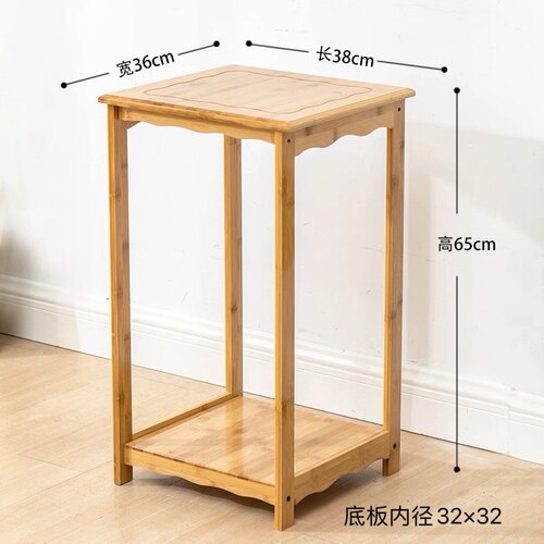 楠竹放水桶置物架烧水壶上水壶茶具架木质花架办公室打印饮水机架 - 图3