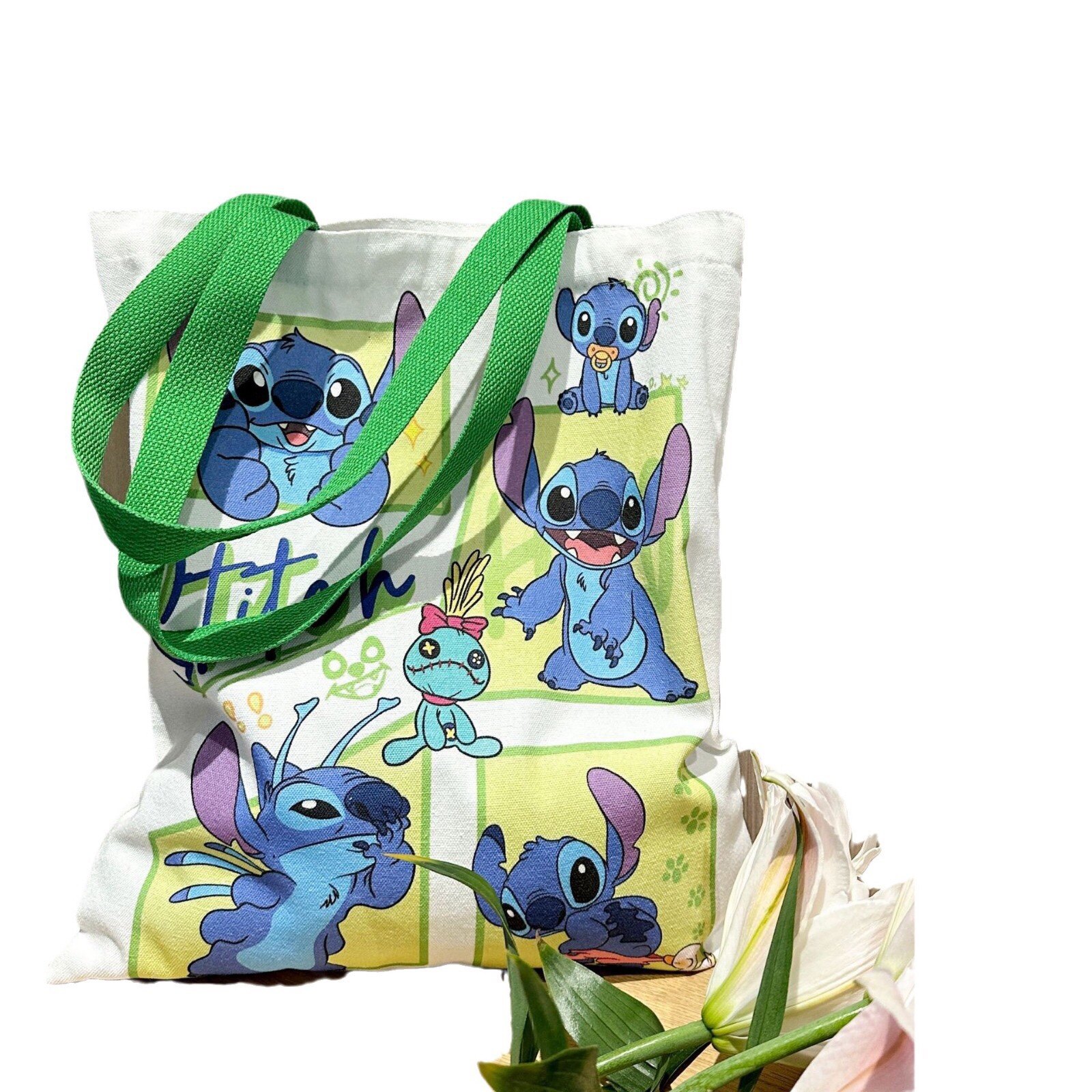 高颜值帆布包大容量可爱卡通星际宝贝学生装书单肩包手提购物袋女,淘宝优惠券,粉丝福利购,淘宝优惠卷