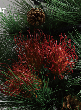 鲲屿新中式手工松柏仿真花艺