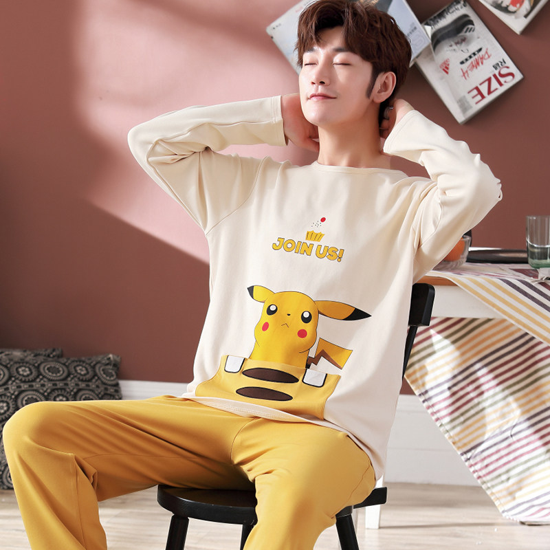 秋纯棉长袖春秋季卡通青少年睡衣 岁语服饰睡衣/家居服套装